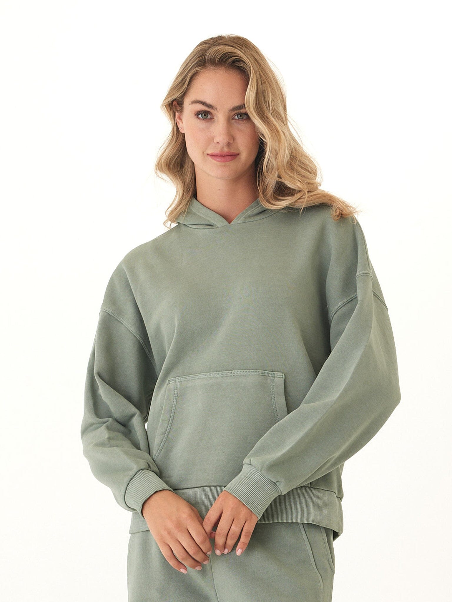 Tanya Mineral Wash Cotton Terry Pullover Hoodie