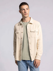 Tate Jacket - Cotton Button Front Layer OYSTER GREY-Jacket-Thread & Supply (Mens)-M-Urbanheer