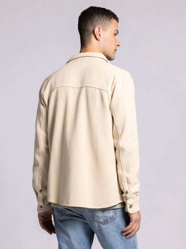 Tate Jacket - Cotton Button Front Layer OYSTER GREY-Jacket-Thread & Supply (Mens)-M-Urbanheer