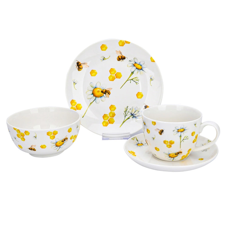 Tea With Honey Tea Cup W/ Saucer 400Ml-Tea Cup/Saucer-STP-Capacity 15.2 fl oz (450 ml) Diameter Saucer - 6.85" (17.4 cm)-Urbanheer
