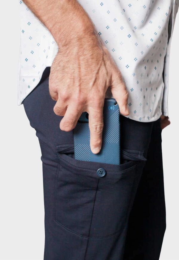 Tech 'venture' Cargo Pants Navy-Cargo Pants-Buki-S-Navy-Urbanheer