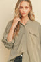 Tencel Oversized Shirt SAGE-Shirt-Dress Forum-S-Urbanheer