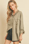 Tencel Oversized Shirt SAGE-Shirt-Dress Forum-S-Urbanheer