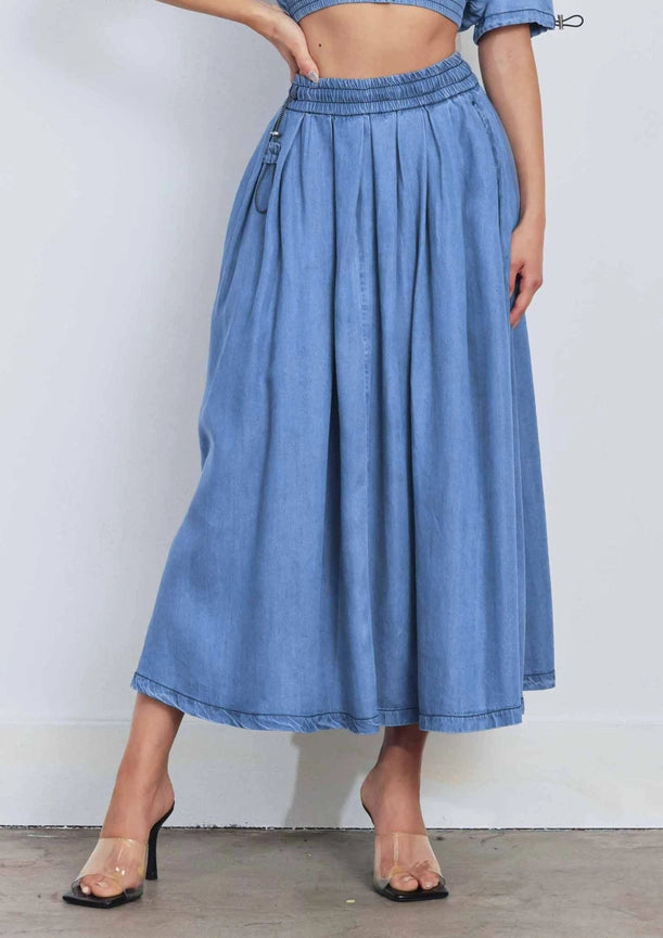 Tencel™ Full Skirt-Skirt-Vibrant M.i.U-S-Medium Stone-Urbanheer