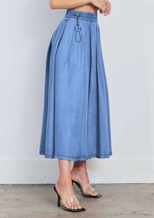 Tencel™ Full Skirt-Skirt-Vibrant M.i.U-S-Medium Stone-Urbanheer