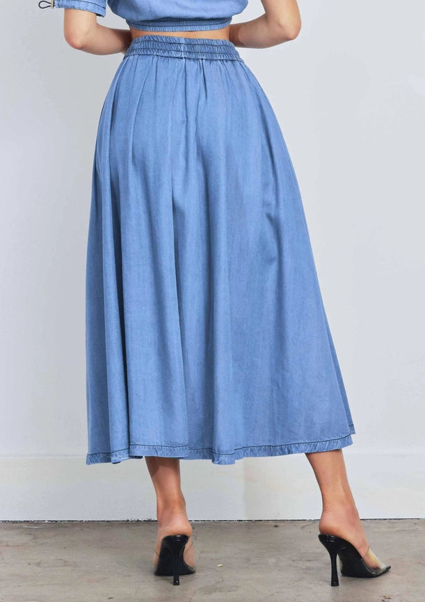 Tencel™ Full Skirt-Skirt-Vibrant M.i.U-S-Medium Stone-Urbanheer