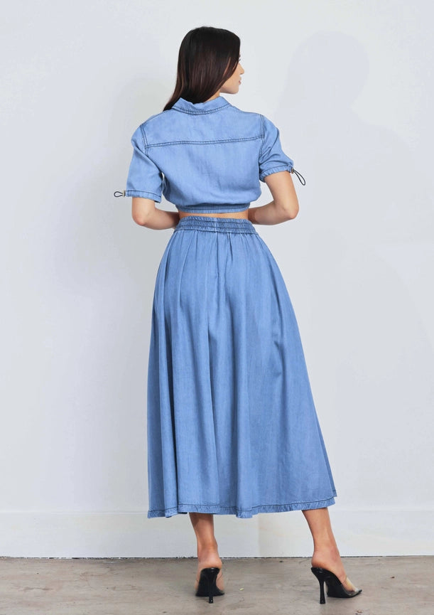 Tencel™ Full Skirt-Skirt-Vibrant M.i.U-S-Medium Stone-Urbanheer