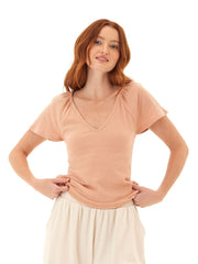 Teresa Smocked Jersey Top