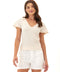 Teresa Smocked Jersey Top