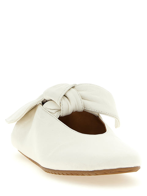 Tess Nappa Sneakers with Bow, Rubber Sole