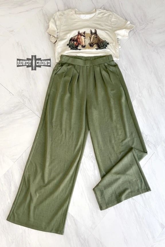 Texline Olive Trousers-Trousers-Rowdy Crowd Clothing-S-Urbanheer