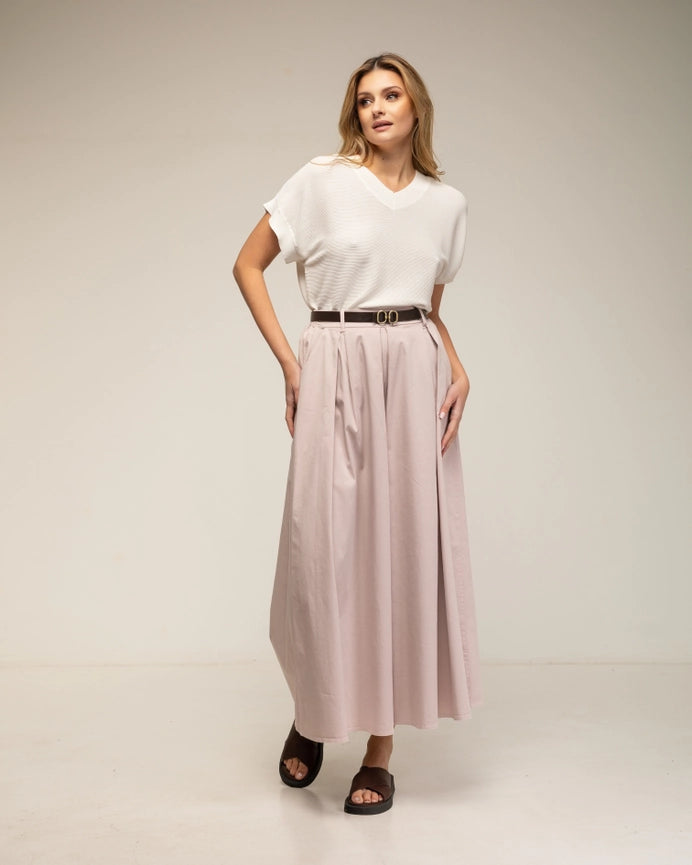 Textured Knit Sweater, V-Neck, and Short Sleeves WHITE-Sweater-Tantra-S-WHITE-Urbanheer