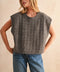 Textured Pattern Sweater Vest