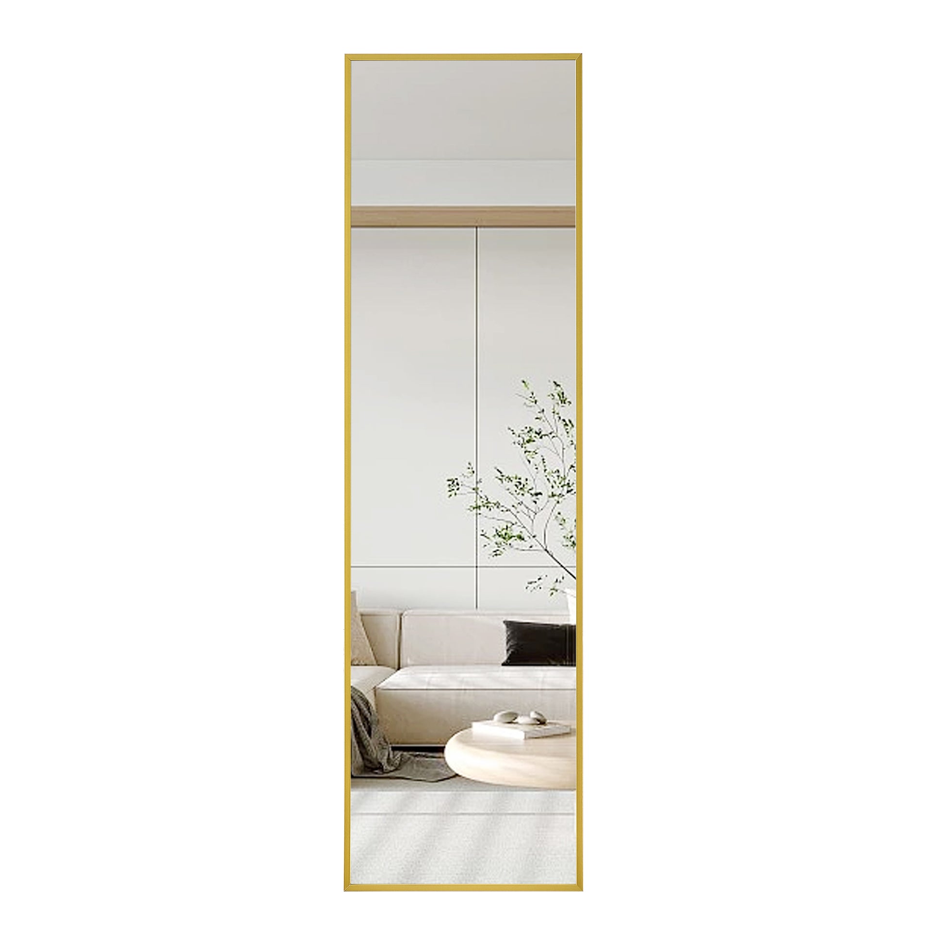 The 4rd generation aluminum alloy metal frame wall mounted full body mirror, bathroom makeup mirror,-UH Decor-Default-Urbanheer