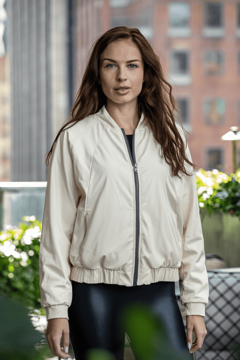 The Abby | Recycled & Reversible Bomber | Black / Ecru