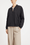 The Abby | Recycled & Reversible Bomber | Black / Ecru