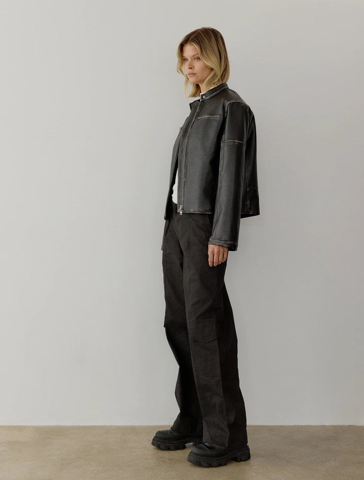 The Aether Jacket | Distressed Moto Jacket-Jacket-All Row-S-BLACK-Urbanheer