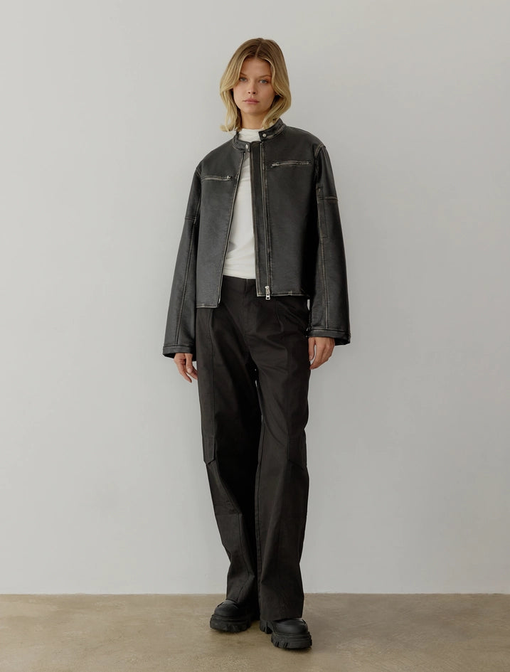 The Aether Jacket | Distressed Moto Jacket-Jacket-All Row-S-BLACK-Urbanheer