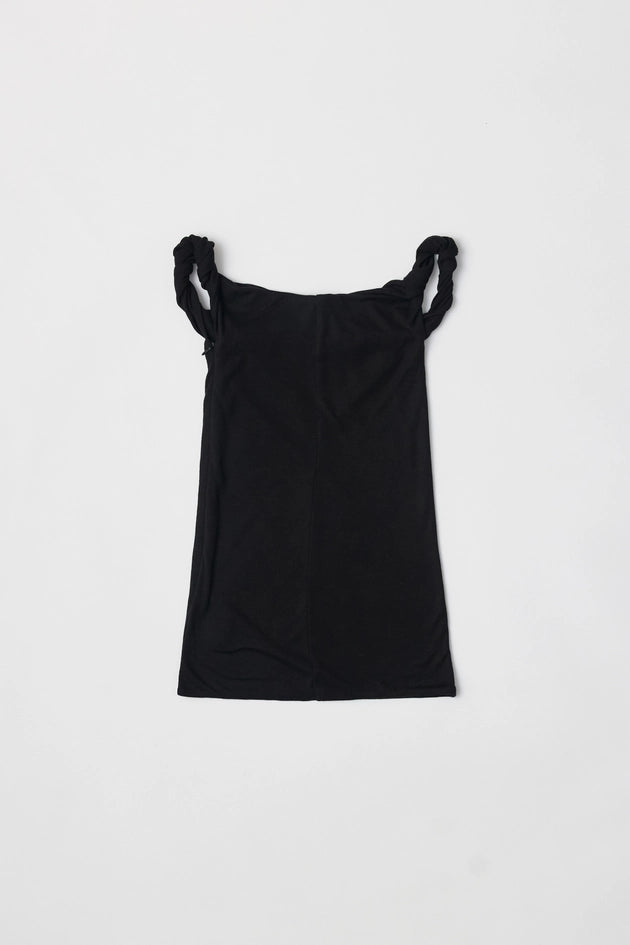 The Alix Top | Twisted Off the Shoulder Tank Top BLACK-Tank Top-All Row-S-BLACK-Urbanheer