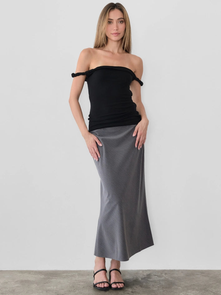 The Alix Top | Twisted Off the Shoulder Tank Top BLACK-Tank Top-All Row-S-BLACK-Urbanheer