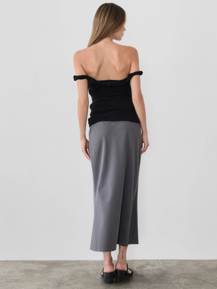 The Alix Top | Twisted Off the Shoulder Tank Top BLACK-Tank Top-All Row-S-BLACK-Urbanheer