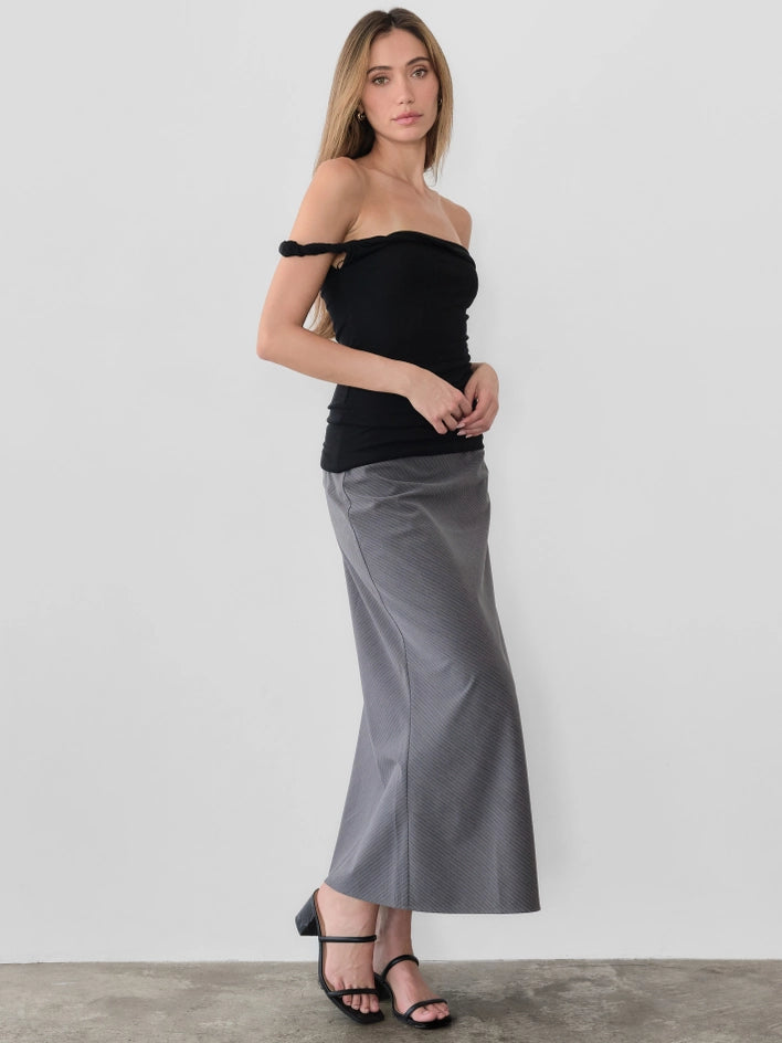 The Alix Top | Twisted Off the Shoulder Tank Top BLACK-Tank Top-All Row-S-BLACK-Urbanheer