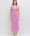 The Arielle Dress | Lace Trimmed Midi Dress PINK-Dress-All Row-S-PINK-Urbanheer