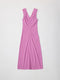 The Arielle Dress | Lace Trimmed Midi Dress PINK-Dress-All Row-S-PINK-Urbanheer
