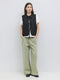 The Astrid Vest | Front Tie Puffer Vest BLACK-Vest-MOD REF-S-BLACK-Urbanheer