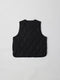 The Astrid Vest | Front Tie Puffer Vest BLACK-Vest-MOD REF-S-BLACK-Urbanheer