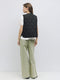 The Astrid Vest | Front Tie Puffer Vest BLACK-Vest-MOD REF-S-BLACK-Urbanheer