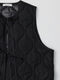 The Astrid Vest | Front Tie Puffer Vest BLACK-Vest-MOD REF-S-BLACK-Urbanheer