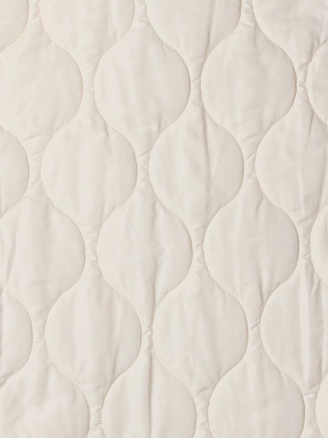 The Astrid Vest | Front Tie Puffer Vest CREAM-Vest-MOD REF-S-CREAM-Urbanheer