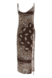 The Attico Abito midi in viscosa stampa bandana-women > clothing > dresses-The Attico-42-Urbanheer