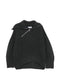 The Attico Asymmetric Zip Ribbed Sweater