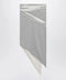 The Attico Asymmetric grey mélange cotton skirt