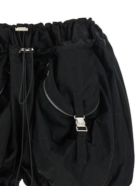 The Attico Black Utility Shorts