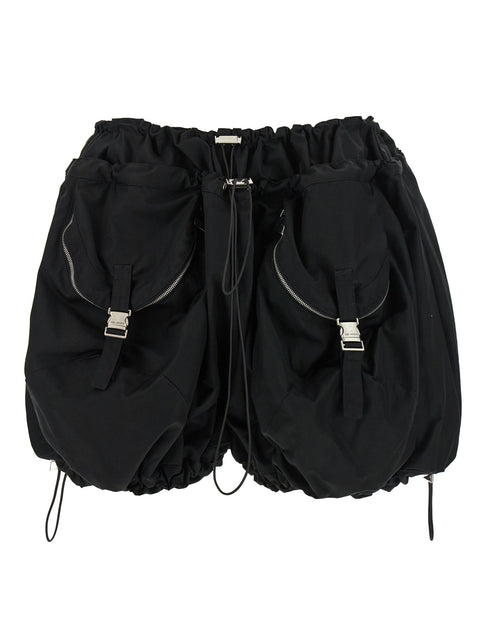 The Attico Black Utility Shorts