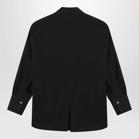 The Attico Black cotton shirt with logo