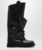 The Attico Black leather La Passeggiata boots