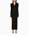 The Attico Black viscose long cardigan