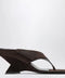 The Attico Cheope suede thong sandals in dark brown