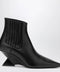 The Attico Cheope wedge-heel ankle boots in black calfskin