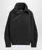 The Attico Dark grey wool and cashmere sweater with zip