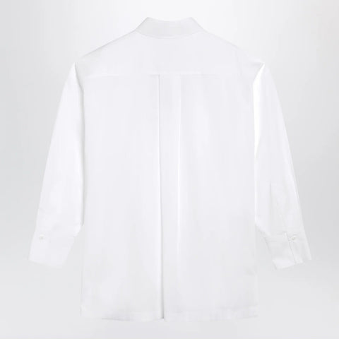 The Attico Diana shirt in white cotton