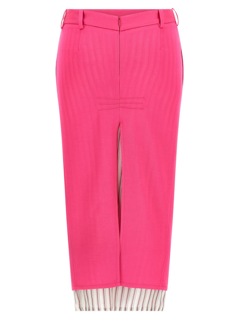 The Attico Double Layer Skirt