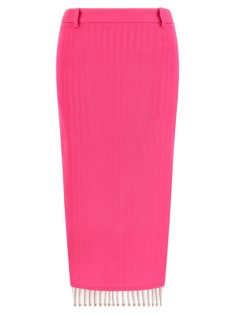 The Attico Double Layer Skirt