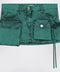 The Attico Fay green cargo miniskirt
