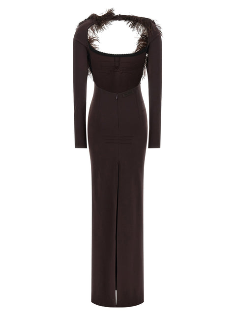 The Attico Feather Dress