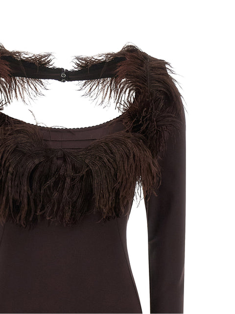 The Attico Feather Dress